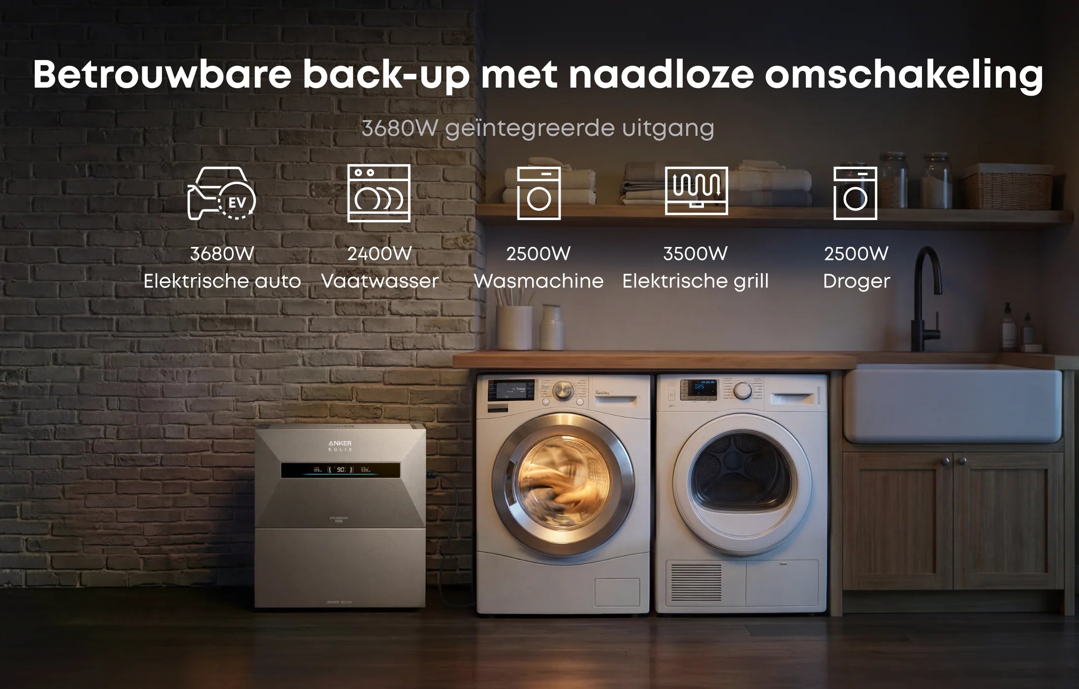 Anker SOLIX Solarbank MAX AC | 7 - 42 kWh Plug & Play Thuisbatterij